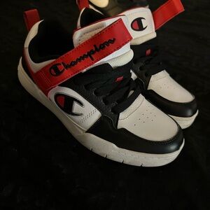 Champion Kids Sneakers - Red, Black, and White